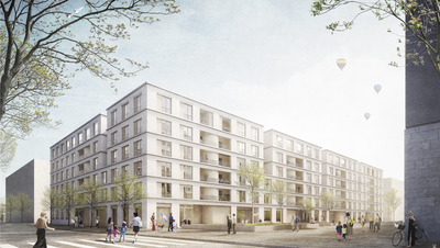 Realisierungswettbewerb Wohnungsbau mit Kita und Flexi-Heim für das Baufeld WA 19 Freiham Nord in München