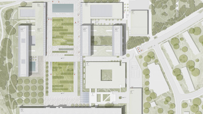 Neuer Campus für die Zentrale der Deutschen Bundesbank in Frankfurt am Main